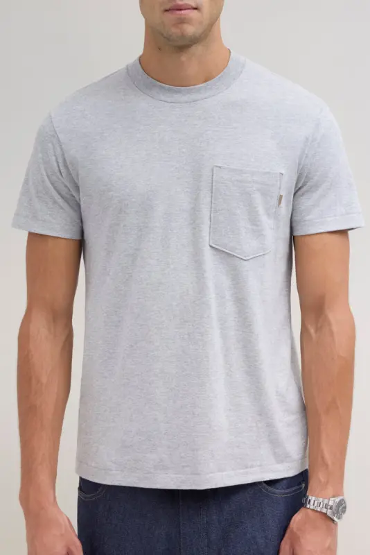 90s Pocket T-Shirt – Light Grey Mix online