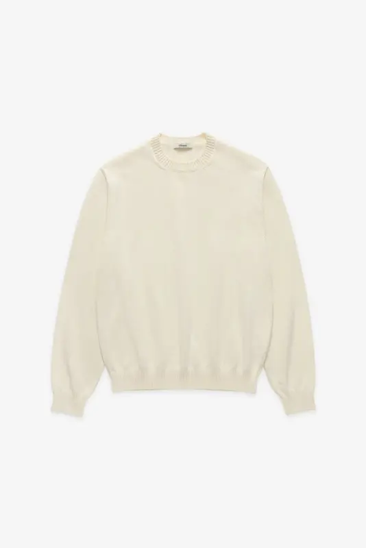 Knit Cotton Crewneck – Off White online