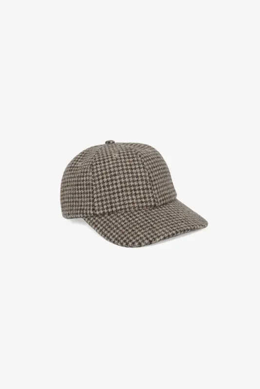 Weekend Wool Cap – Brown Houndstooth online