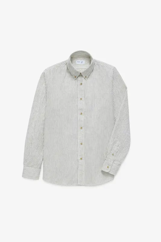 Striped Flannel Shirt – Off-White/Charcoal online