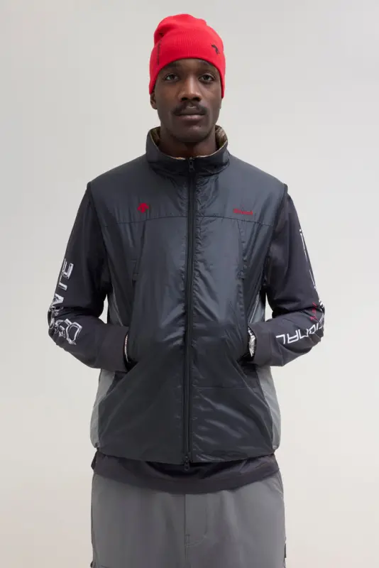 JJJJound Descente Reversible Vest – Black/Charcoal online