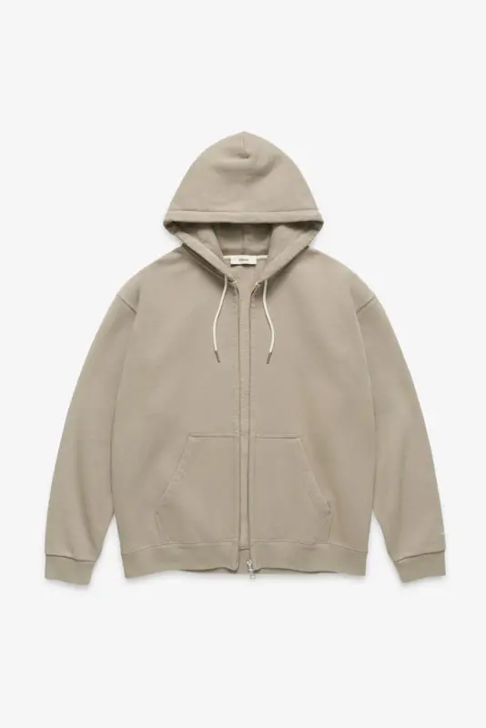 2000s Hooded Zip Sweatshirt – Taupe online