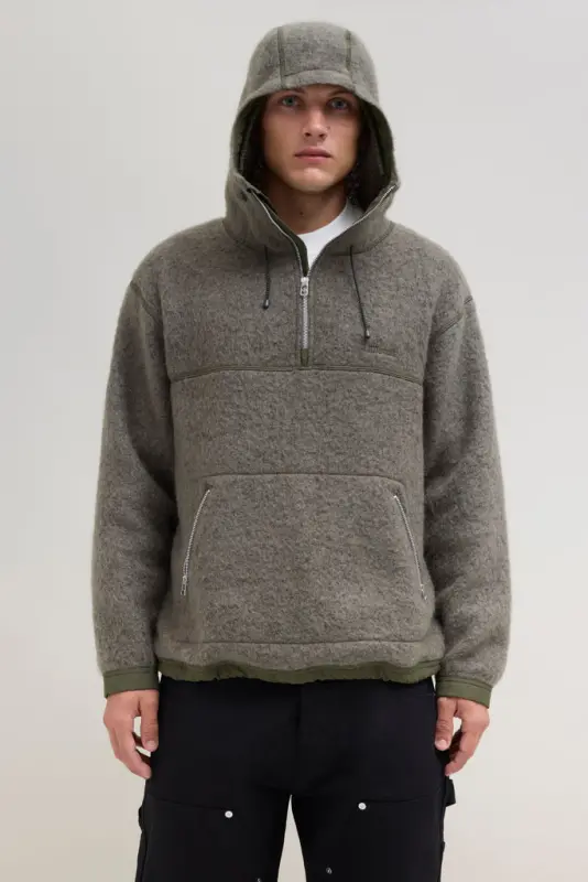 City Camper Mohair Top – Dark Olive online