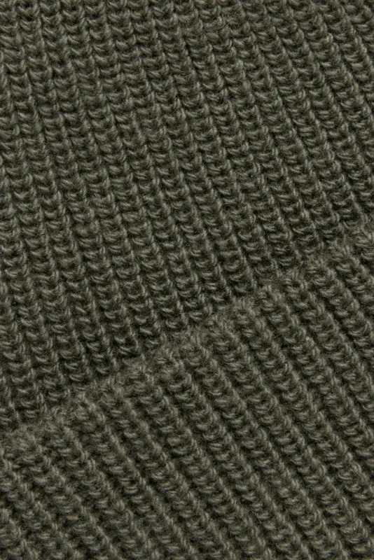 Double Layer Wool Beanie – Olive online