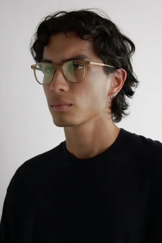 Garrett Leight Brooks Optical – Brooks 47 Matte Bottle Glass Brown online