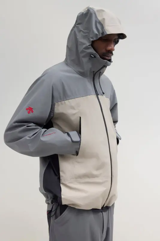 JJJJound Descente Hardshell Parka – Taupe/Charcoal online