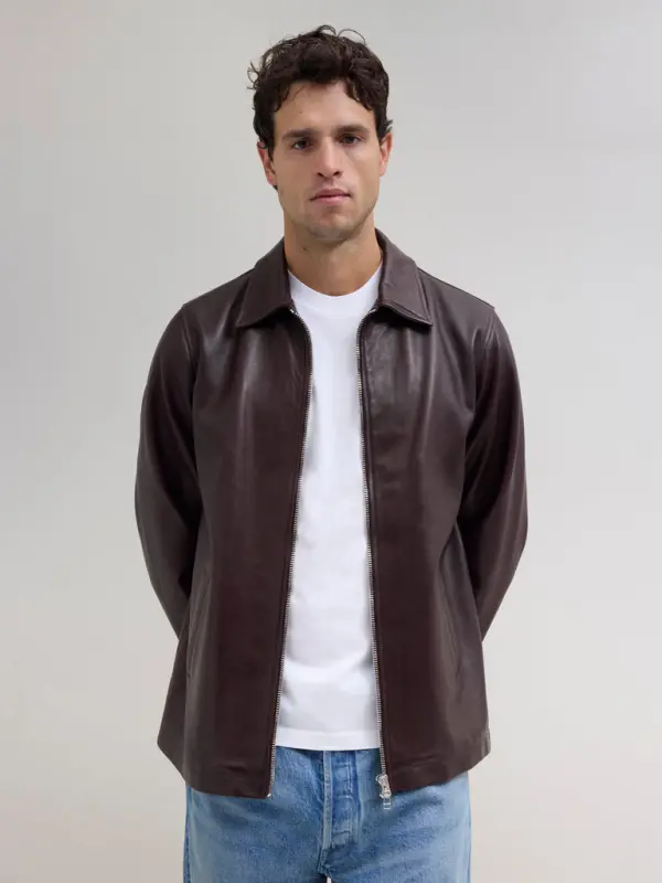 Leather Jacket – Brown online