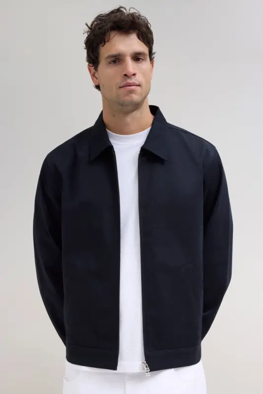 Lined Trucker Jacket – Navy online