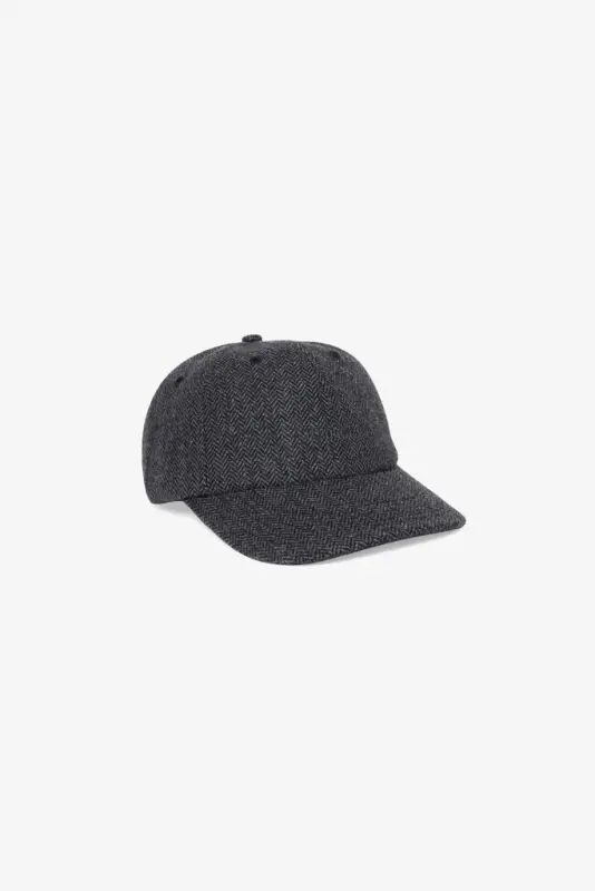 Logo Weekend Wool Cap – Charcoal Herringbone online