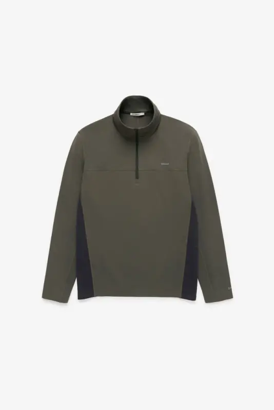 Quarter Zip Base Layer – Olive/Grey online