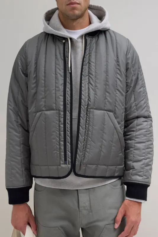 Quilted Jacket – Dark Olive online