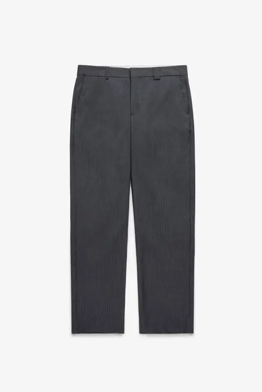 Wool Trousers – Charcoal Stripes online
