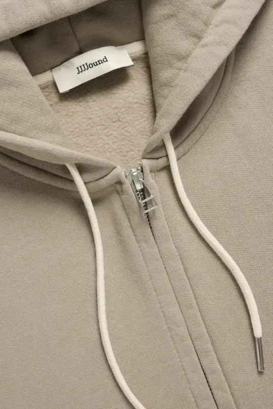 2000s Hooded Zip Sweatshirt – Taupe online