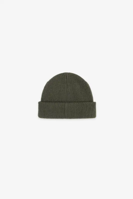 Double Layer Wool Beanie – Olive online