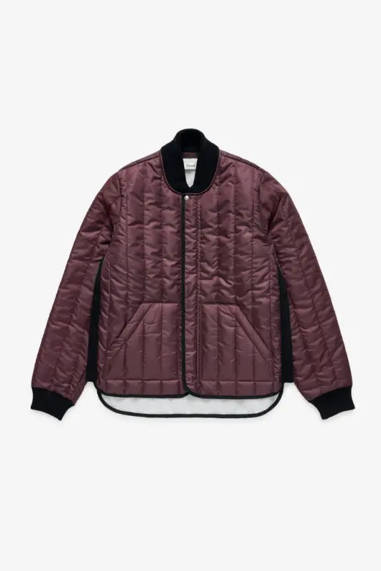 Quilted Jacket – Burgundy online